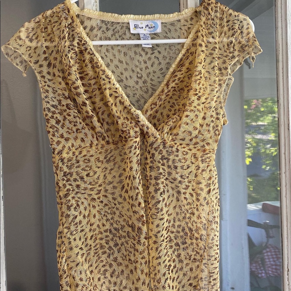 Sheer printed top